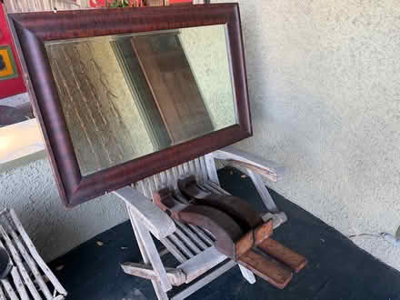 Photo of free Wood framed Mirror (Oakland near lake Merritt) #2