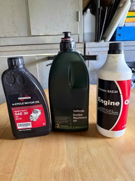 Photo of free Garden machinery oils (Lower Baildon BD17) #1