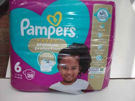 Photo of free No.6 Pampers Nappies (x28). NEW (ME16 - Allington) #1