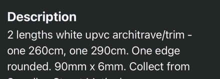 Photo of free UPVC trim (Matlock DE4) #3