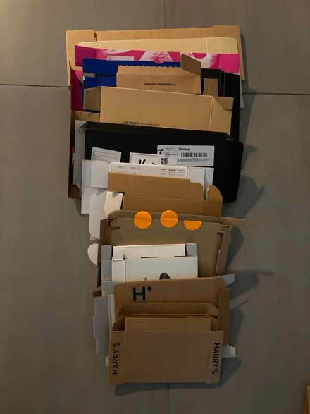 Photo of free Assorted small boxes (flat packed) (Union Street, Borough SE1) #1