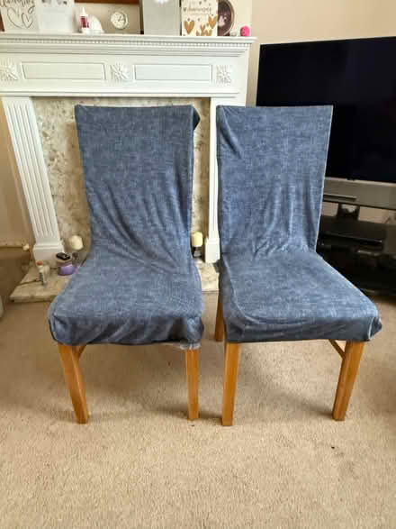 Photo of free 2 Oak Dining Chairs (Bishops Stortford) #2