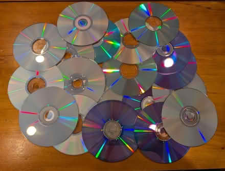 Photo of free CDs/DVDs for crafting, etc (Davis Square) #1