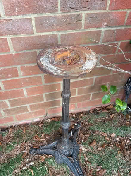 Photo of free Old cast iron table base/plant stand. (Gipsy Hill SE19) #2