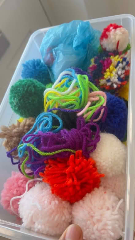 Photo of free Small bag of wool pom pom (TN27, Headcorn) #2