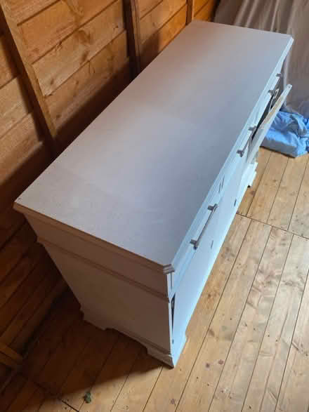 Photo of free White wooden storage unit / cabinet (Morley LS27) #4