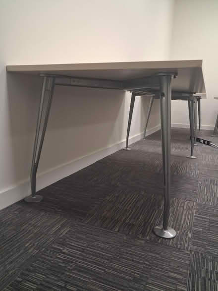 Photo of free 3 Large Wood Tables (Leeds, LS11 0NE) #1