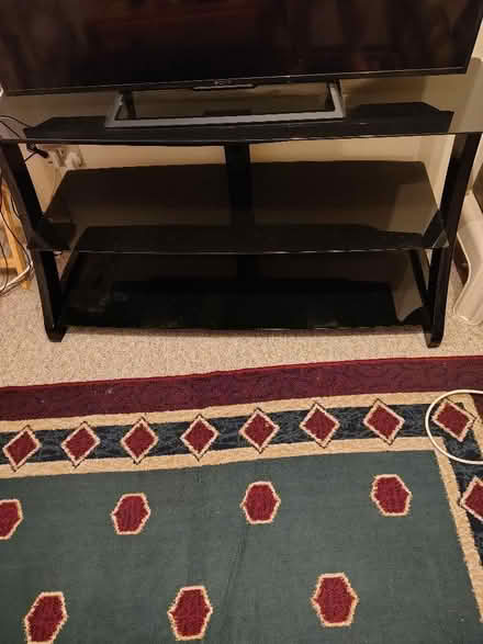 Photo of free Glass TV stand (Lakenheath IP27) #1
