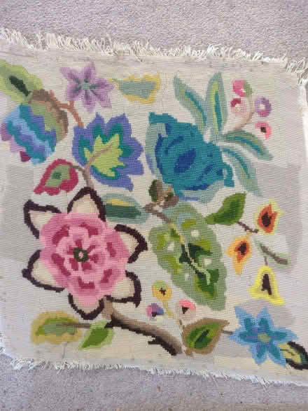 Photo of free Partly finished TAPESTRY CUSHION COVER and 3 finished ones (Bwlchtocyn LL53) #2
