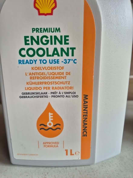 Photo of free Shell premium engine coolant 1Litre (Romford RM1) #2