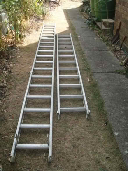 Photo of free Ladder - Aluminium (consisting of 2 sections/connectable) (Reydon IP18) #1