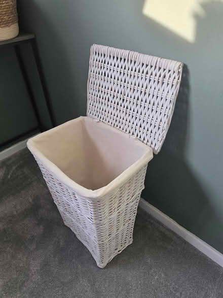 Photo of free White laundry basket (Hillsborough S6) #2
