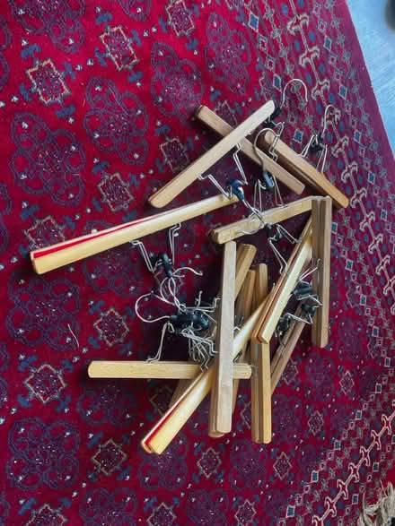 Photo of free Wooden trouser hangers (CR7 Thornton heath) #2