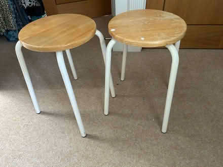 Photo of free 2 small stools, 45cm high (Wokingham RG40) #1