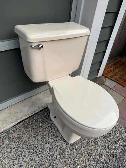 Photo of free Good condition bisque/bone toilet (Canyon Park - Bothell) #2