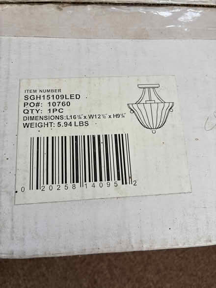 Photo of free Unused overhead light in box (Downtown) #1