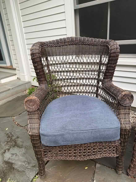 Photo of free Wicker furniture set (Williamstown, MA) #2