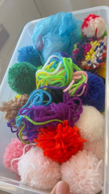 Photo of free Small bag of wool pom pom (TN27, Headcorn) #1