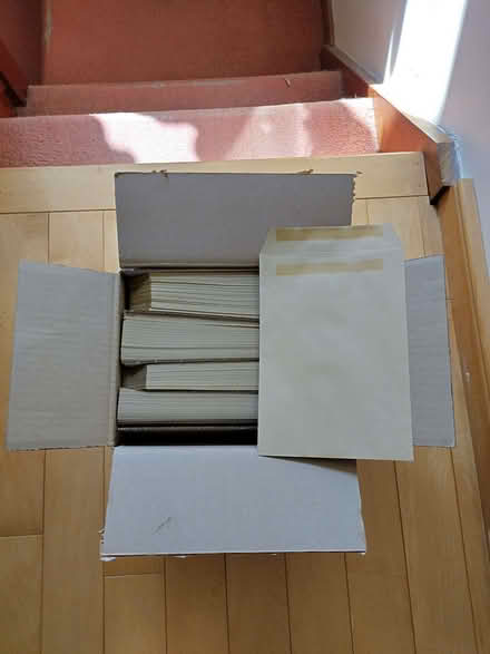 Photo of free 1 box of 380 C5 manila self seal envelopes (Royston SG8) #1