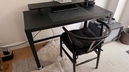 Photo of free Black metal desk (W24LY) #1