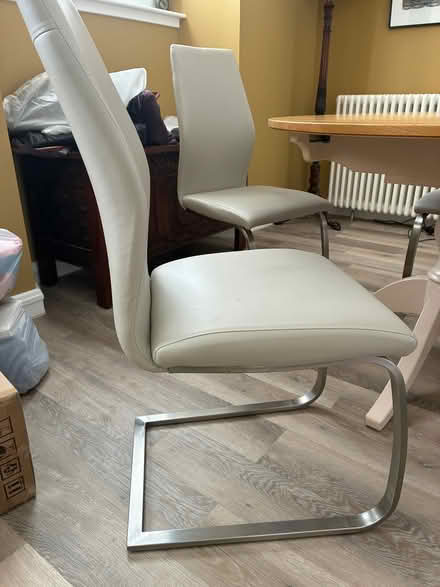 Photo of free Leatherette dining chairs (Craigmillar Park EH16) #2