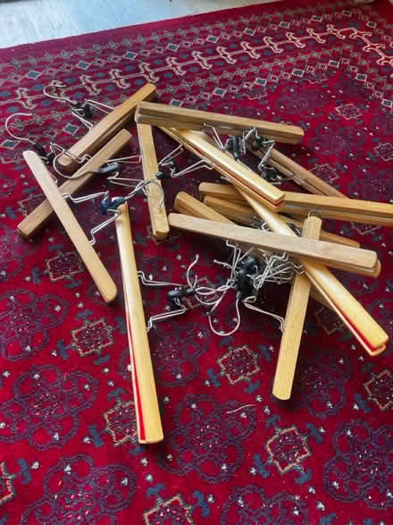 Photo of free Wooden trouser hangers (CR7 Thornton heath) #1