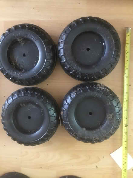Photo of free 4 plastic wheels marked 200x 85 (B62 near Blackheath) #1