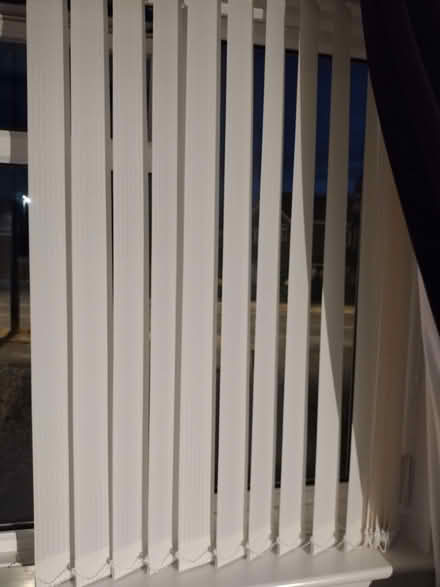 Photo of free Cream vertical blind slats with hook, weights and chains (Mickleover DE3) #1