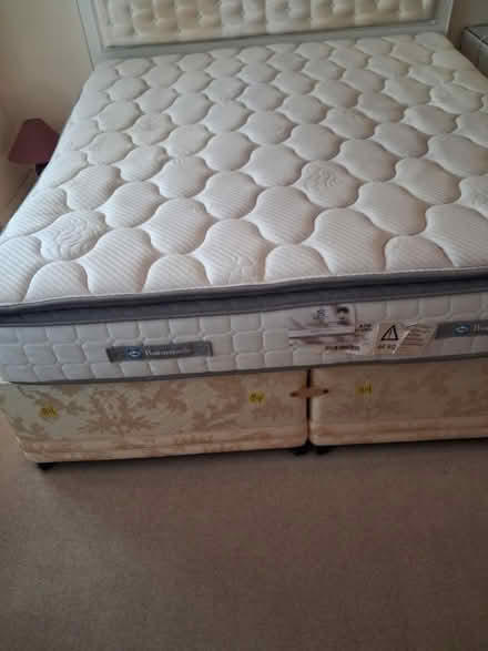 Photo of free Super king mattress and bed base (Streatham SW16) #3