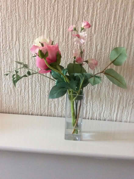 Photo of free Silk flowers in vase (Frimley GU16) #1