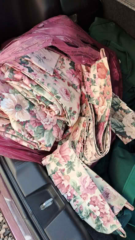 Photo of free Large bag of curtains with tie backs. Think longish. (Sherrard's Green WR14) #1