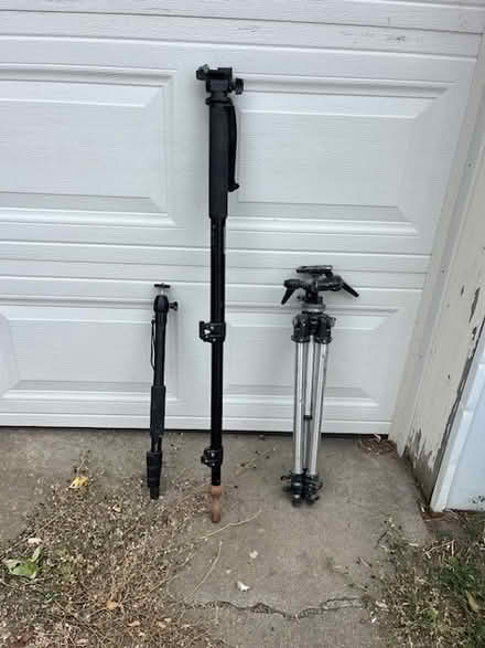 Photo of free 1 camera tripod, 2 camera stands (alley bet S7th &6th) #1