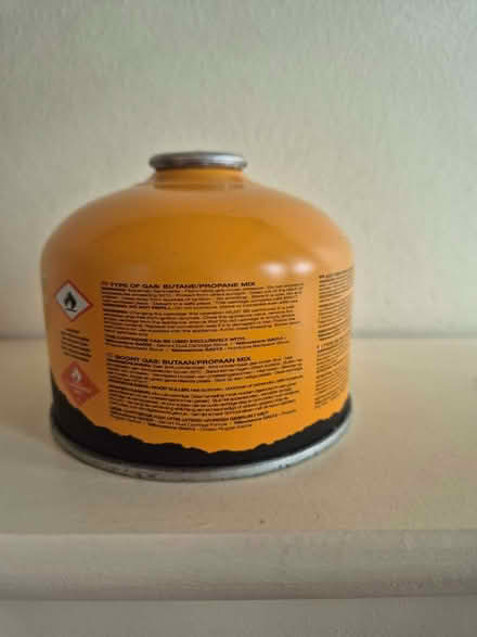 Photo of free Camping gas cylinder (full) 230g (Romford RM1) #1