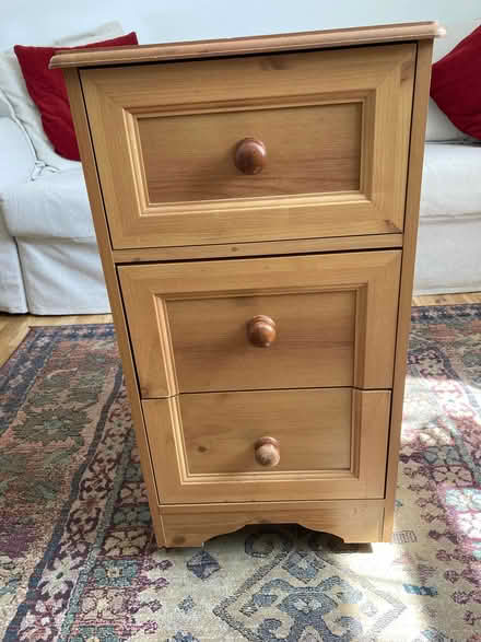 Photo of free Small chest of drawers on wheels (Bloomfield BA2) #1