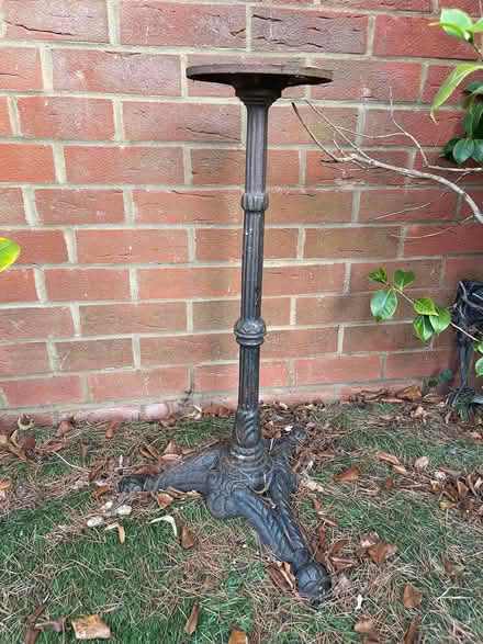 Photo of free Old cast iron table base/plant stand. (Gipsy Hill SE19) #1