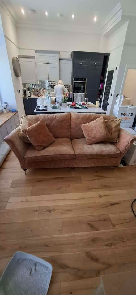 Photo of free 4 seater settee in burnished gold (Old Milverton CP CV32) #2