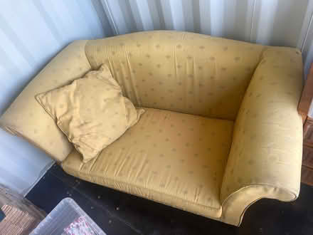 Photo of free Very Unusual Two Seat High Backed Sofa (Wool BH20) #2