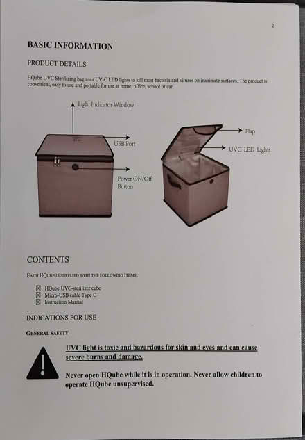 Photo of free UV-C Sterilising box (Finchley Church End N3) #4