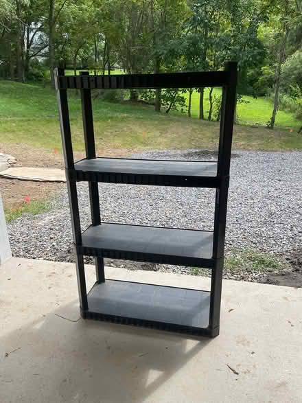 Photo of free Plastic shelving unit (North Asheville) #1
