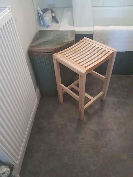 Photo of free Wooden bathroom stool (Polegate BN26) #1