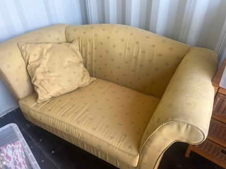 Photo of free Very Unusual Two Seat High Backed Sofa (Wool BH20) #1