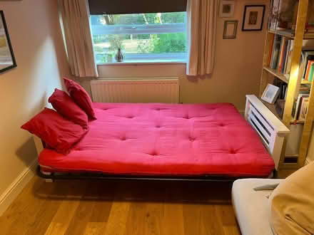 Photo of free Red futon sofa bed (Bs78hd BS7) #1