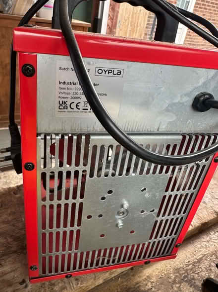 Photo of free Garage/Shed/Room Electric Heater (Lostock Hall PR5) #2