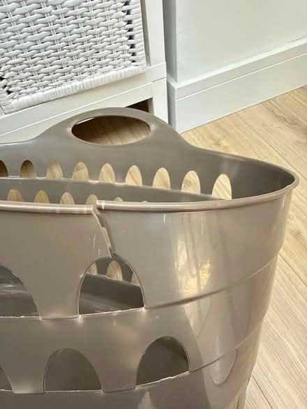 Photo of free Large grey laundry basket (Tinshill LS16) #2