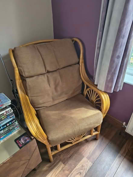 Photo of free Wicker armchair (Knighton LE2) #1