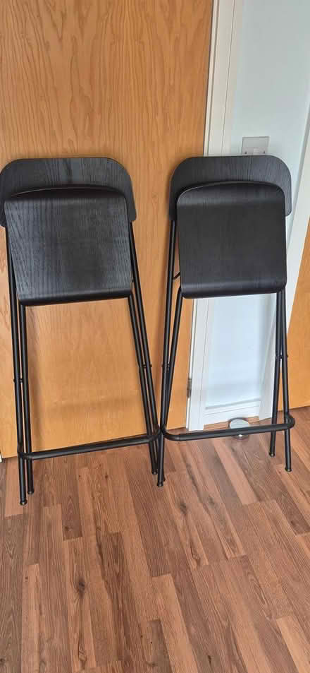 Photo of free 2 black Ikea Franklin stools (Citywest) #2