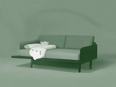 Photo of free Black 2 seater sofa and single bed (Ely CF5) #1