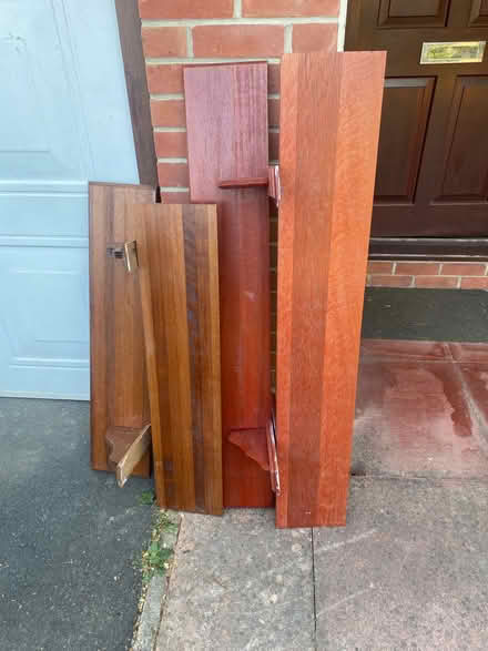 Photo of free Four hardwood shelves (Hayling Island PO11) #1