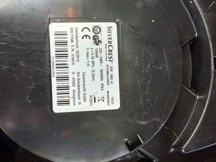Photo of free Silvercrest Steam cleaner (Tylers Green HP10) #2