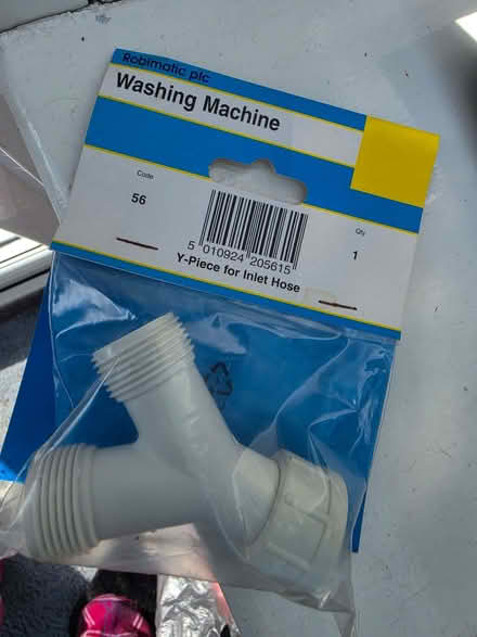 Photo of free Y-piece for washing machine inlet hose, new (Skipton BD23) #1